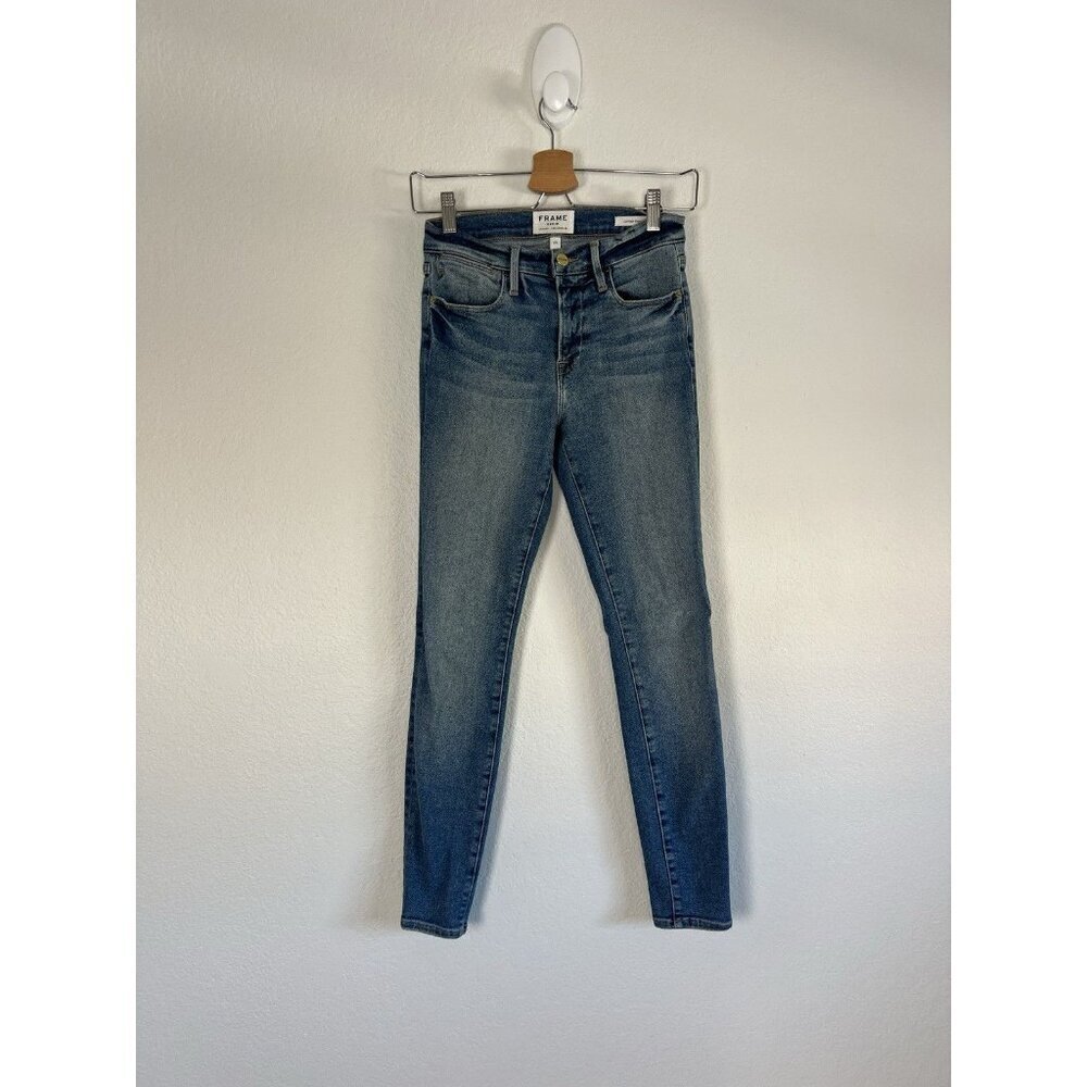FRAME Jeans Womens Le High Skinny Stretch Denim Medium Wash Size 26